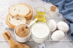 Гренки с молоком и яйцом