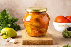 Баклажаны "5 овощей" на зиму Баклажаны "5 овощей" на зиму