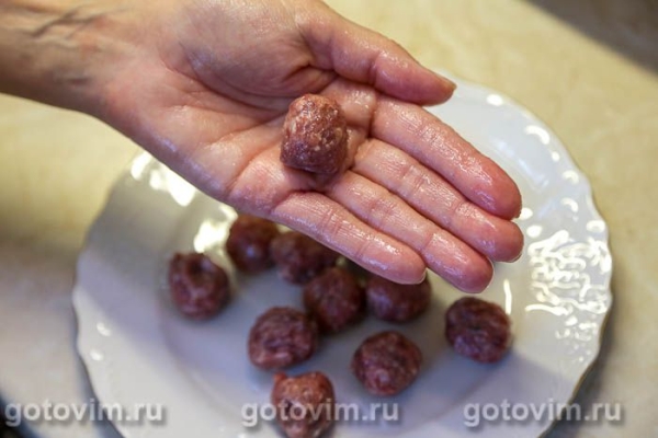 Пицца на кефире с беконом и фрикадельками