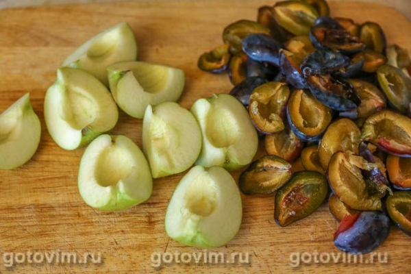 Компот из слив и яблок на зиму Компот из слив и яблок на зиму