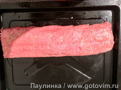 Костромской рулет из куриного фарша с омлетом Костромской рулет из куриного фарша с омлетом