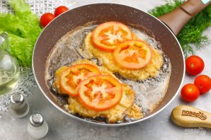 Отбивные с помидорами