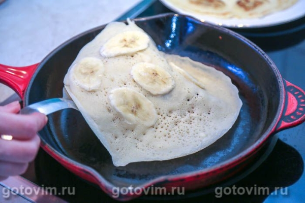 Блины с припеком из банана