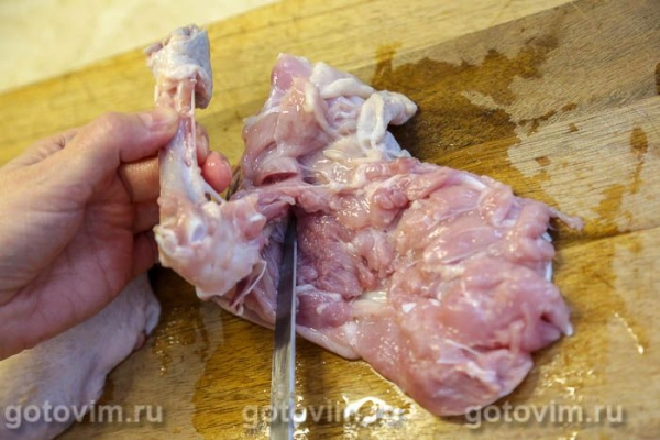 Куриный рулет со свиным языком Куриный рулет со свиным языком