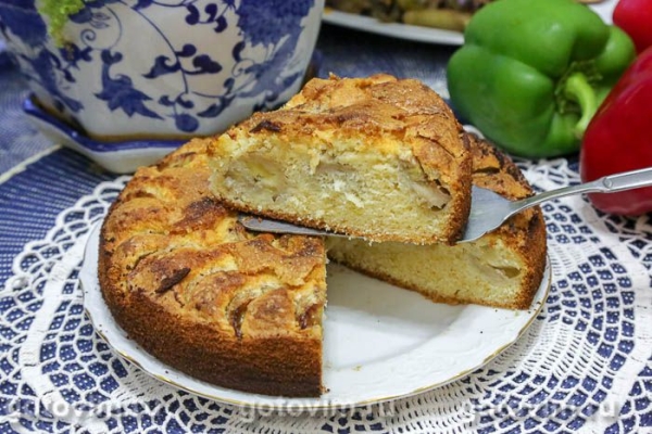 Пирог с бананами и посыпкой из сахара с корицей Пирог с бананами и посыпкой из сахара с корицей