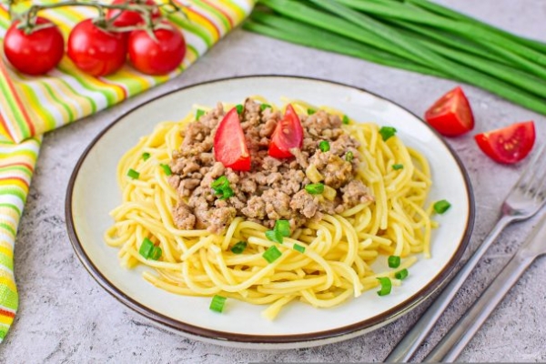 Спагетти с фаршем Спагетти с фаршем