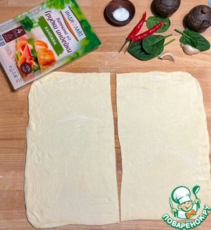 Елочки со шпинатом и индейкой Елочки со шпинатом и индейкой