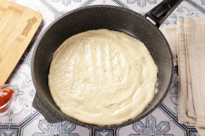 Быстрая пицца на сковороде