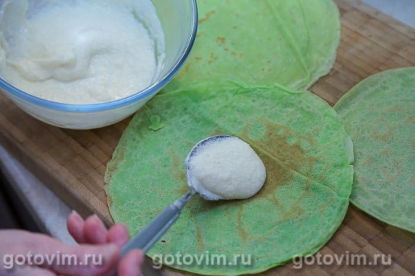 Блинный торт «Роза» с заварным кремом