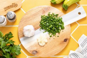 Жареные кабачки с чесноком на зиму