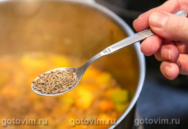 Перловка с тыквой и изюмом Перловка с тыквой и изюмом