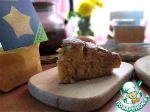 Заливной яблочный пирог с кукурузной полентой Заливной яблочный пирог с кукурузной полентой