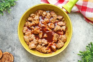 Печень по-корейски Печень по-корейски