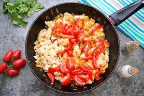 Птитим с курицей и овощами Птитим с курицей и овощами