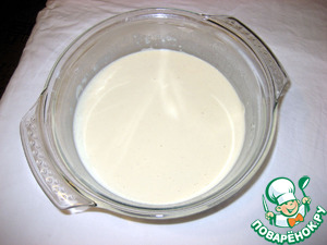 Блинный пирог с грибами