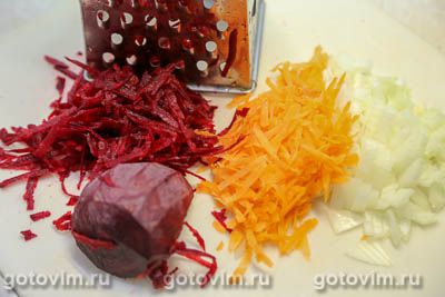 Борщ с фасолью и копченостями Борщ с фасолью и копченостями