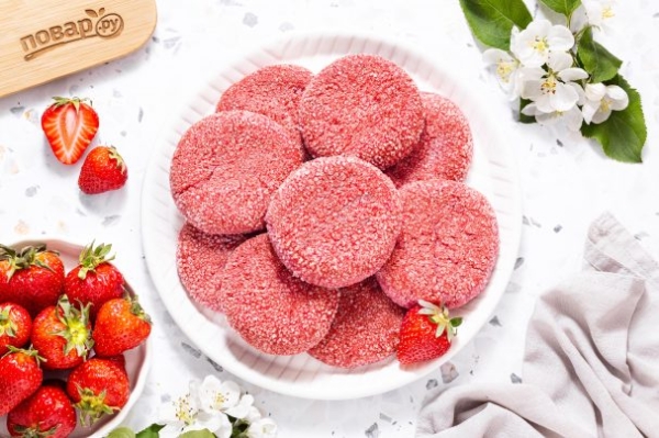 Клубничное печенье Клубничное печенье