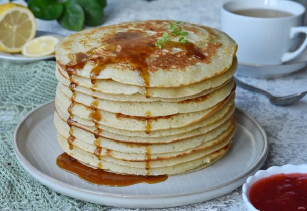 Пышные панкейки рецепт на кефире Пышные панкейки рецепт на кефире