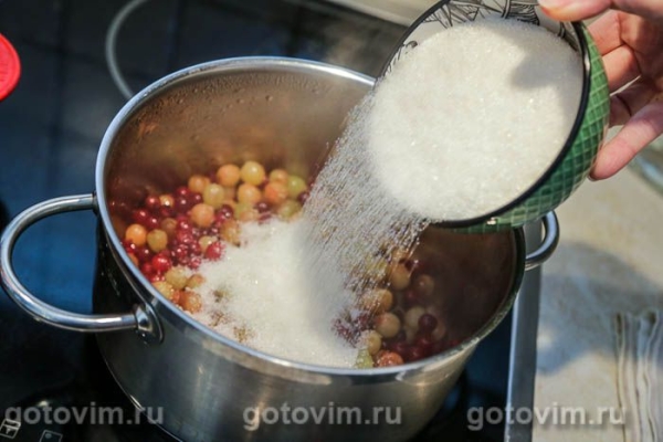 Варенье из клюквы с виноградом