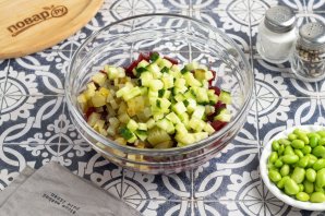 Винегрет с бобами эдамаме Винегрет с бобами эдамаме