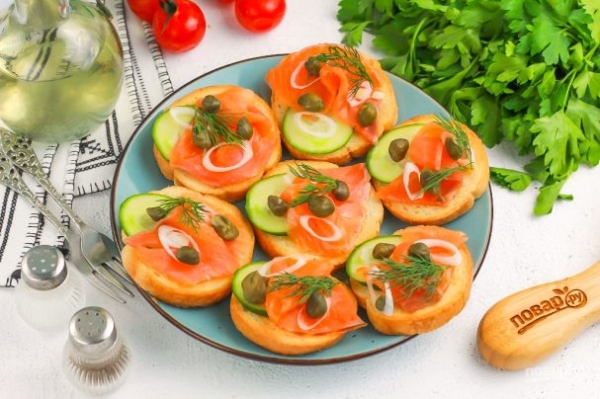 Брускетты в аэрогриле