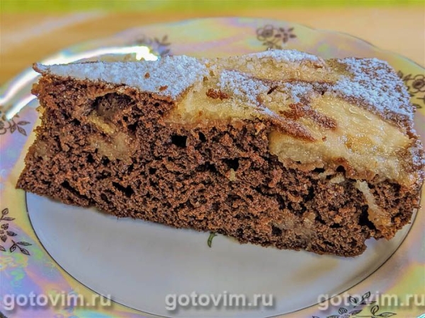 Шоколадно-медовый пирог с грушами Шоколадно-медовый пирог с грушами