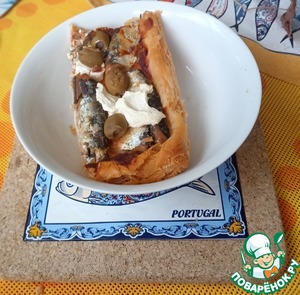 Маргарита из сардин и оливок