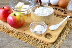 Ванильный кекс с яблоками Ванильный кекс с яблоками