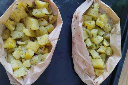 Запеченная курица с картофелем