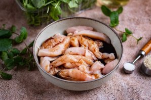 Салат с курицей и рукколой Салат с курицей и рукколой