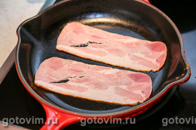 Блин фермерский (с картофельным пюре и беконом)