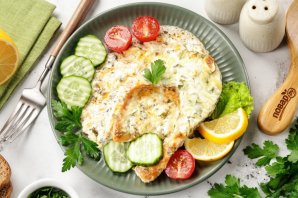 Форель запечённая в сырном соусе Форель запечённая в сырном соусе