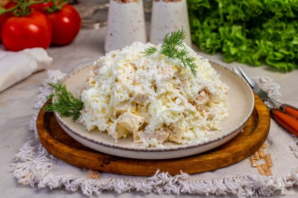 Салат "Снежная горка" Салат "Снежная горка"