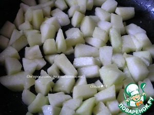 Мясной пирог с рисом, луком, яблоками Мясной пирог с рисом, луком, яблоками