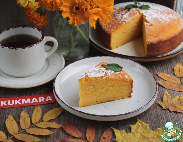 Тыквенный манник с апельсиновой цедрой