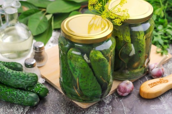 Огурцы консервированные хрустящие