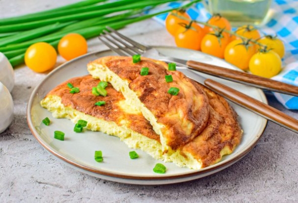 Омлет пышный на сковороде