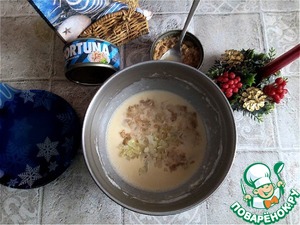 Блины с припёком из тунца