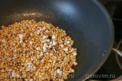 Попкорн с сыром на сковороде