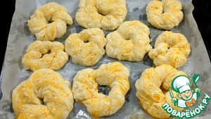 Воздушные булочки с кунжутом