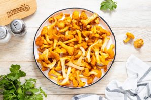 Тушеная картошка с лисичками Тушеная картошка с лисичками