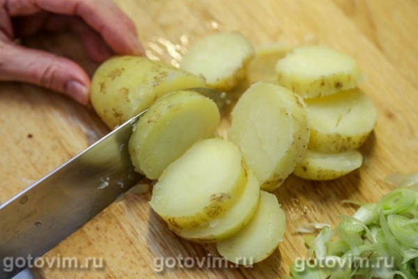 Немецкий картофельный салат с горчичной заправкой