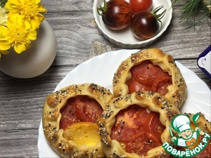 Галеты с помидорами Галеты с помидорами