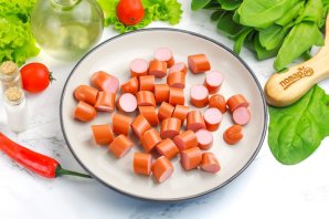 Паста с сосисками Паста с сосисками