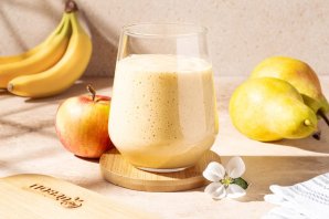 Смузи с бананом, яблоком и грушей Смузи с бананом, яблоком и грушей