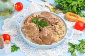 Печень в молоке