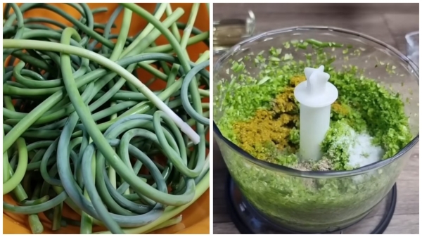 Чеснок станет дефицитом, если вы попробуете эту намазку. Пикантная приправа из чесночных стрелок Чеснок станет дефицитом, если вы попробуете эту намазку. Пикантная приправа из чесночных стрелок