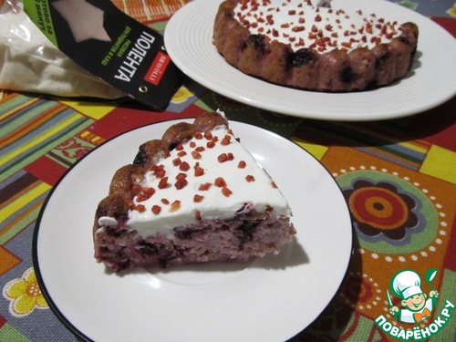 Творожный кекс с ягодами и полентой Творожный кекс с ягодами и полентой