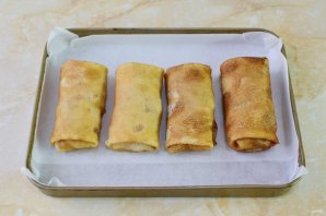 Блинчики с курицей и сыром Блинчики с курицей и сыром