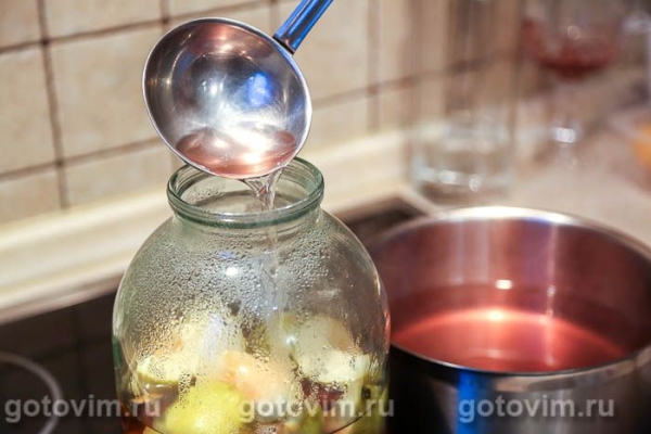 Компот из слив и яблок на зиму Компот из слив и яблок на зиму